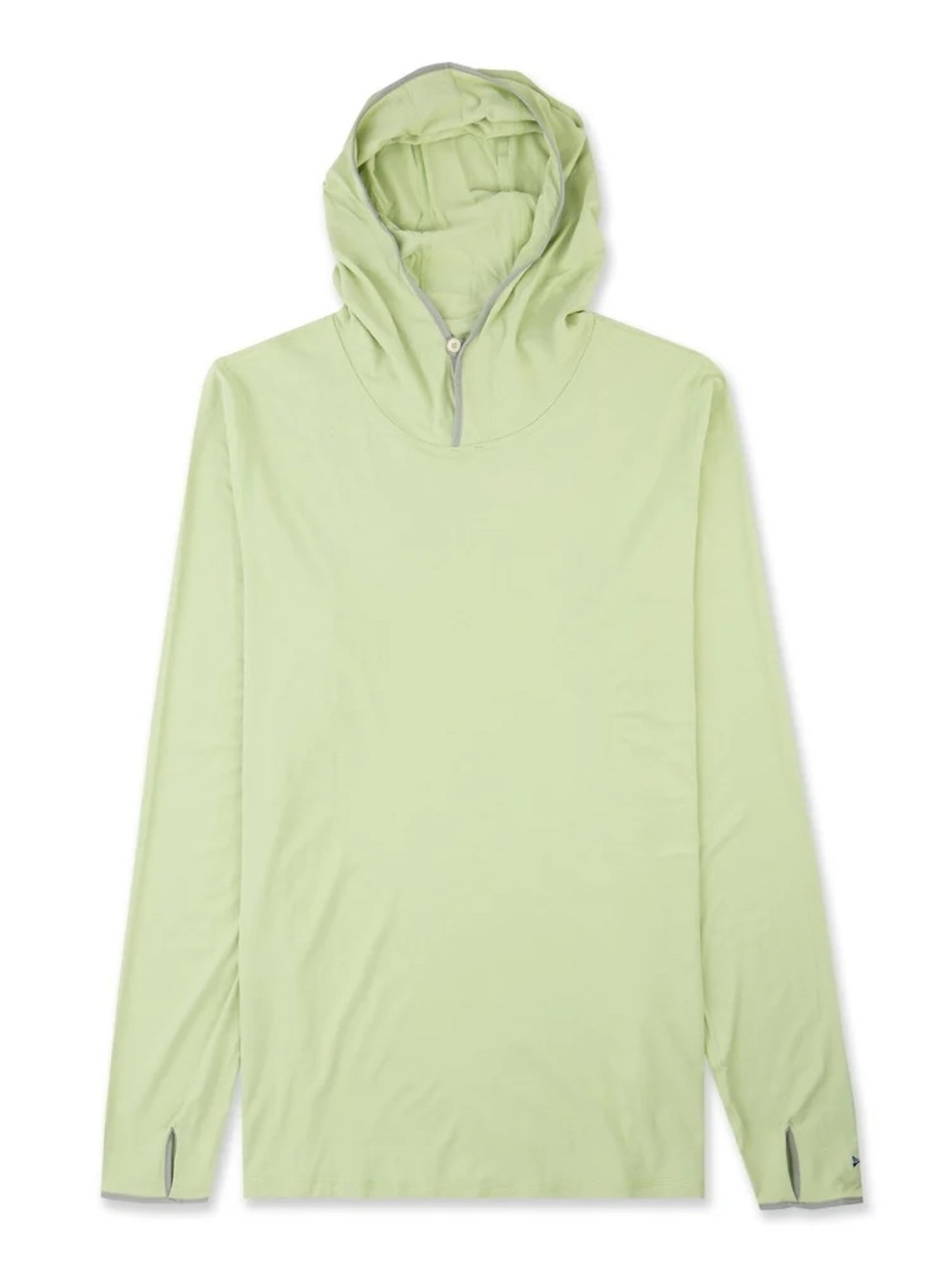 Patagonia Men's Lightweight Hooded Pullover in Mint Green With Gray Trim